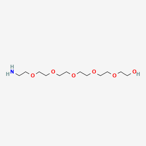 molecular formula C12H27NO6 B1667104 17-Amino-3,6,9,12,15-pentaoxaheptadecan-1-OL CAS No. 39160-70-8
