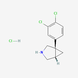 molecular formula C11H12Cl3N B1667123 Amitifadine hydrochloride CAS No. 410074-74-7