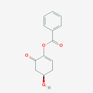 molecular formula C13H12O4 B166713 3,2-O-Benzoyl-5-hydroxycyclohexanone CAS No. 133683-50-8