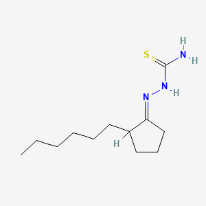 [(2-Hexylcyclopentylidene)amino]thiourea