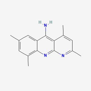 molecular formula C16H17N3 B1667145 2,4,7,9-Tetramethylbenzo[b][1,8]naphthyridin-5-amine CAS No. 309726-06-5