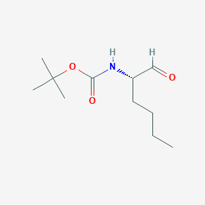 molecular formula C11H21NO3 B1667152 Tert-butyl N-(1-oxohexan-2-yl)carbamate CAS No. 104062-70-6