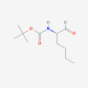 molecular formula C11H21NO3 B1667152 (1-甲酰基-戊基)-氨基甲酸叔丁酯 CAS No. 104062-70-6