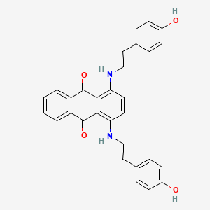 molecular formula C30H26N2O4 B1667153 1,4-Bis[2-(4-hydroxyphenyl)ethylamino]anthracene-9,10-dione CAS No. 96969-83-4