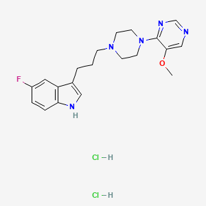 molecular formula C20H26Cl2FN5O B1667162 BMS 181101 CAS No. 146479-45-0