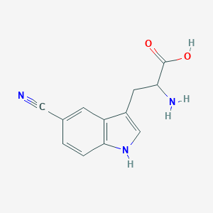 molecular formula C12H11N3O2 B166717 5-Cyano-DL-tryptophan CAS No. 139393-02-5