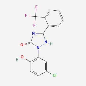 molecular formula C15H9ClF3N3O2 B1667180 BMS-195270 CAS No. 202822-23-9