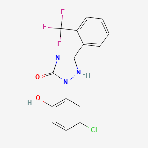 molecular formula C15H9ClF3N3O2 B1667180 Unii-20UM0T170J CAS No. 202822-23-9