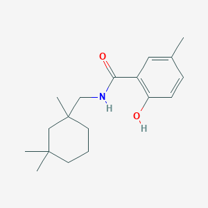molecular formula C18H27NO2 B1667182 2-Hydroxy-5-methyl-N-((1,3,3-trimethylcyclohexyl)methyl)benzamide CAS No. 1026926-30-6