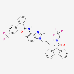 molecular formula C43H36F6N4O2 B1667185 BMS-212122 CAS No. 194213-64-4