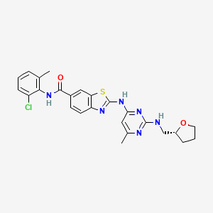 molecular formula C25H25ClN6O2S B1667205 BMS-358233 CAS No. 601519-75-9