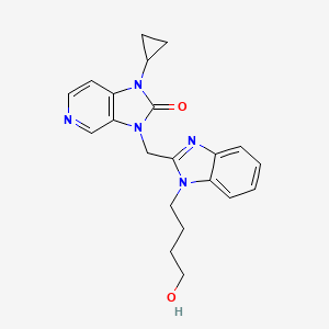 1-Cyclopropyl-3-[[1-(4-hydroxybutyl)benzimidazol-2-yl]methyl]imidazo[4,5-c]pyridin-2-one