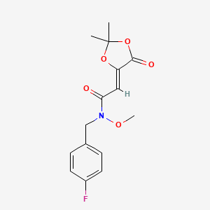 molecular formula C15H16FNO5 B1667218 BMS-538158 CAS No. 543730-36-5