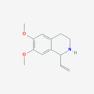 molecular formula C13H17NO2 B166722 6,7-Dimethoxy-1-vinyl-1,2,3,4-tetrahydro-isoquinoline CAS No. 129137-67-3
