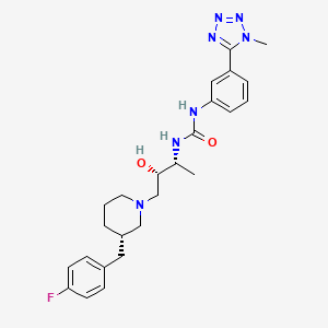 molecular formula C25H32FN7O2 B1667230 BMS-639623 CAS No. 675122-44-8