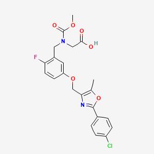 molecular formula C22H20ClFN2O6 B1667236 BMS711939 CAS No. 1000998-62-8