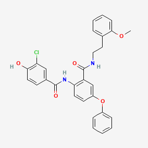 molecular formula C29H25ClN2O5 B1667242 BMS-856 CAS No. 863382-83-6