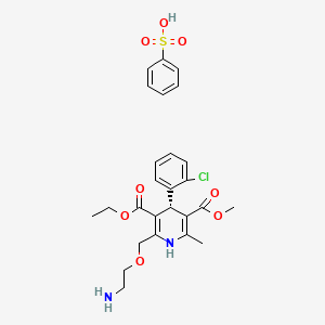 molecular formula C26H31ClN2O8S B1667246 Amlodipine besylate, (R)- CAS No. 828247-64-9