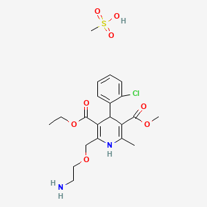 molecular formula C21H29ClN2O8S B1667249 Amlodipine mesylate CAS No. 246852-12-0