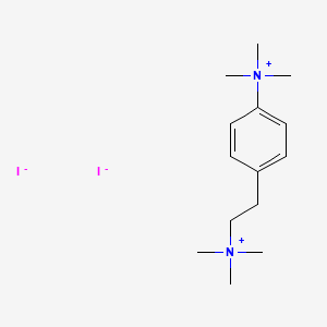 molecular formula C14H26I2N2 B1667251 trimethyl-[4-[2-(trimethylazaniumyl)ethyl]phenyl]azanium;diiodide CAS No. 27389-67-9
