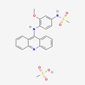 molecular formula C22H23N3O6S2 B1667261 Amsacrine mesylate CAS No. 54301-16-5