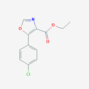 molecular formula C12H10ClNO3 B166727 Ethyl 5-(4-chlorophenyl)oxazole-4-carboxylate CAS No. 127919-28-2