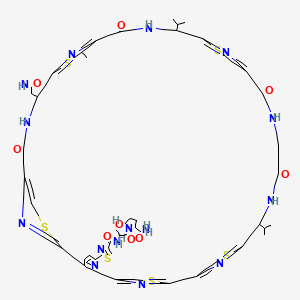 molecular formula C50H53N15O9S6 B1667272 Amythiamicin B CAS No. 156620-48-3
