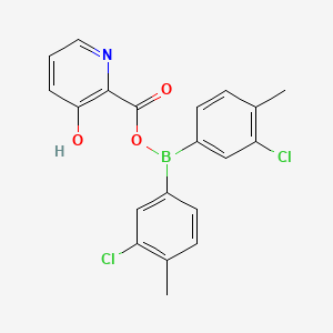 3-Hydroxypyridine-2-carbonyloxy-bis(3-chloro-4-methylphenyl)borane