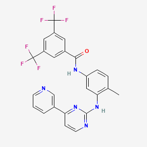 molecular formula C25H17F6N5O B1667274 AN-019 CAS No. 879507-25-2