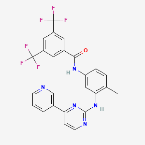 molecular formula C25H17F6N5O B1667274 Nrc-AN-019 CAS No. 879507-25-2