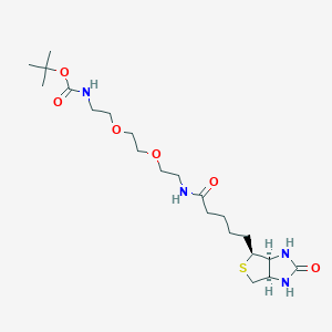 molecular formula C21H38N4O6S B1667288 Biotin-PEG2-NH-Boc 