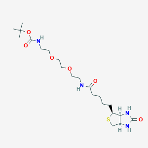 molecular formula C21H38N4O6S B1667288 Biotin-PEG2-NH-Boc CAS No. 175885-18-4