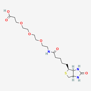 molecular formula C19H33N3O7S B1667289 Biotin-PEG3-acid CAS No. 252881-76-8
