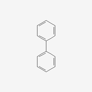 molecular formula C12H10<br>C12H10<br>C6H5C6H5 B1667301 Biphenyl CAS No. 92-52-4