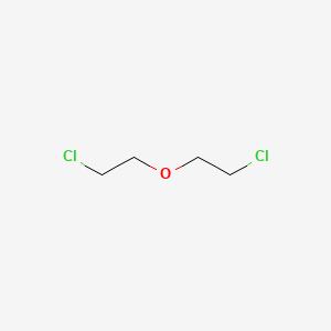 molecular formula C4H8Cl2O<br>(ClCH2CH2)2O<br>C4H8Cl2O B1667311 Bis(2-chloroethyl) ether CAS No. 111-44-4