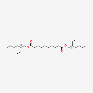 molecular formula C26H50O4<br>CH3(CH2)3CH(C2H5)CH2OOC(CH2)8COOCH2CH(C2H5)(CH2)3CH3<br>C26H50O4 B1667313 Bis(2-ethylhexyl) sebacate CAS No. 122-62-3