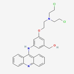 Benzenemethanol, 3-(9-acridinylamino)-5-(2-(bis(2-chloroethyl)amino)ethoxy)-