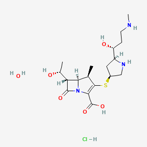 molecular formula C18H30ClN3O5S B1667348 盐酸利奈培南水合物 CAS No. 149882-71-3