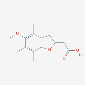 2,3-Dihydro-5-methoxy-4,6,7-trimethyl-2-benzofuranyl acetic acid