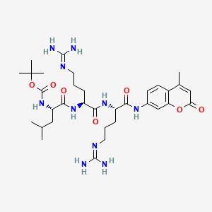 molecular formula C33H52N10O7 B1667352 Boc-Leu-Arg-Arg-AMC CAS No. 109358-46-5