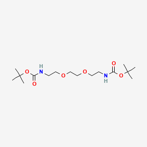 molecular formula C16H32N2O6 B1667353 Boc-NH-PEG2-NH-Boc 