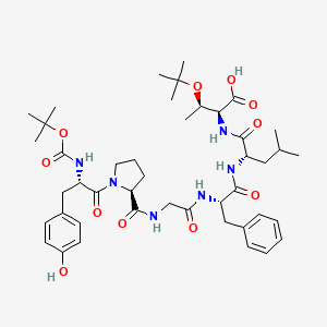 molecular formula C44H64N6O11 B1667354 Boc-YPGFL(O-tBu) CAS No. 179124-36-8