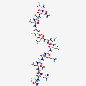 molecular formula C81H144N22O19 B1667365 Bombolitin V CAS No. 95648-98-9