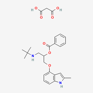 molecular formula C26H32N2O7 B1667370 Bopindolol Malonate CAS No. 82857-38-3