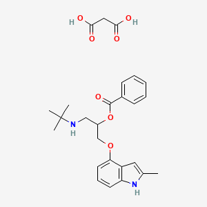 B1667370 Bopindolol malonate CAS No. 82857-38-3