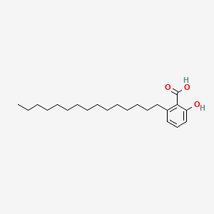molecular formula C22H36O3 B1667379 Anacardic acid CAS No. 16611-84-0