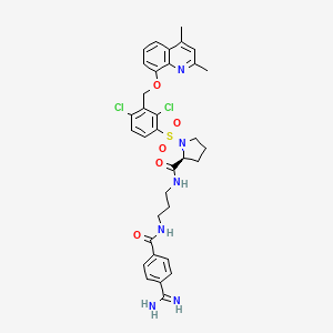 molecular formula C34H36Cl2N6O5S B1667384 Anatibant CAS No. 209733-45-9