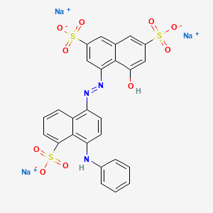 molecular formula C26H19N3NaO10S3 B1667385 Anazolene sodium CAS No. 3861-73-2