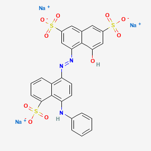 molecular formula C26H16N3Na3O10S3 B1667385 Anazolene钠 CAS No. 3861-73-2