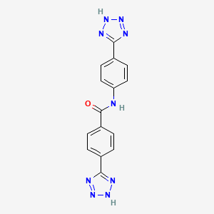 molecular formula C15H11N9O B1667392 Andolast CAS No. 132640-22-3